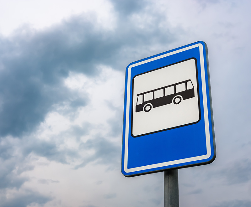 Schild für Reisebus mieten